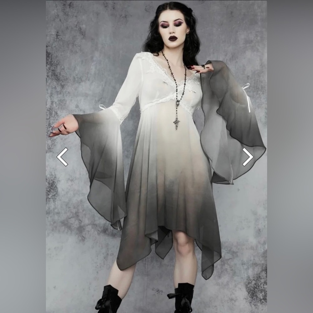 Dolls Kill Widow Solemn Rebellion Midi Dress